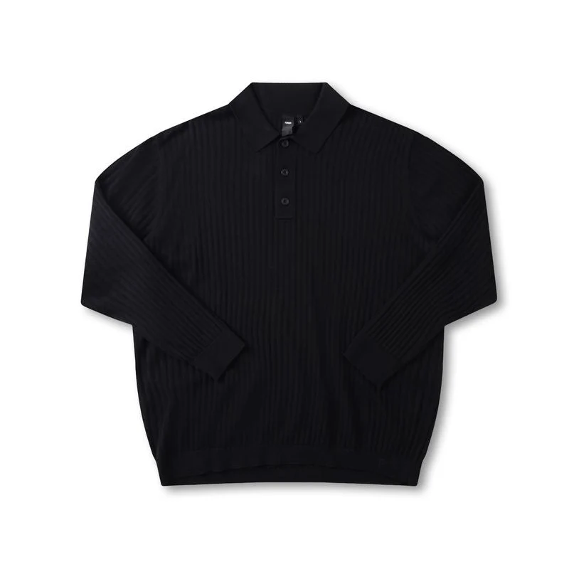Former Franchise LS Knit Polo Black