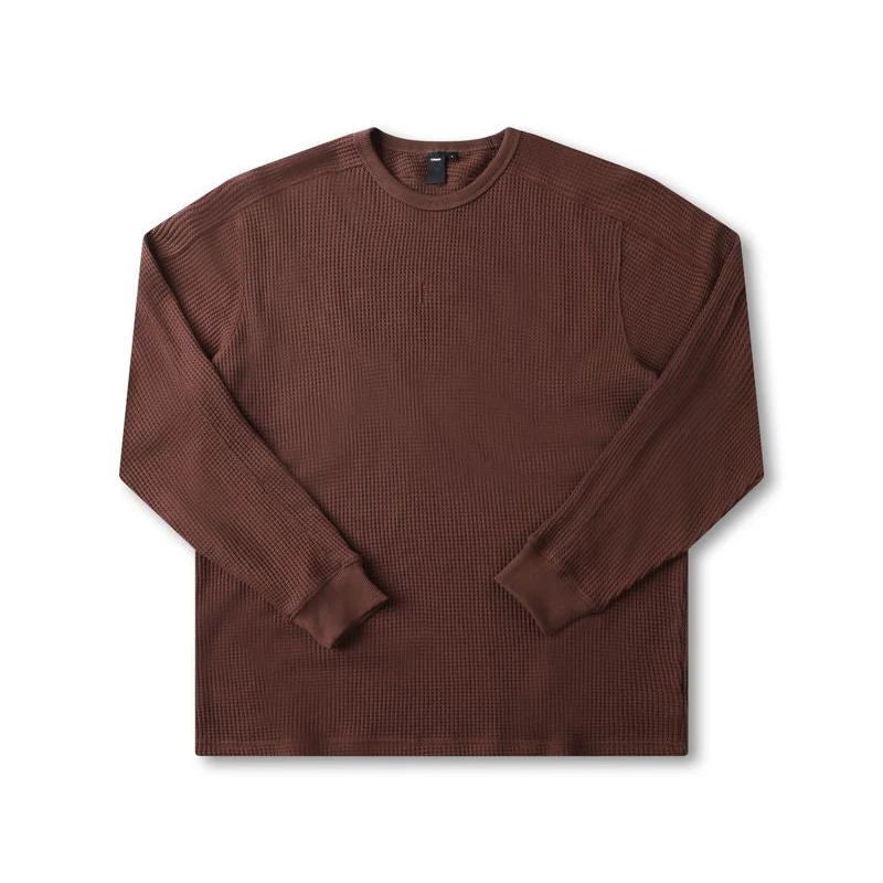 Former Franchise Waffle LS T-Shirt Choc