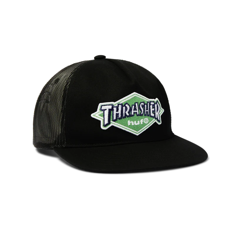 Huf X Thrasher Logo Twill Trucker