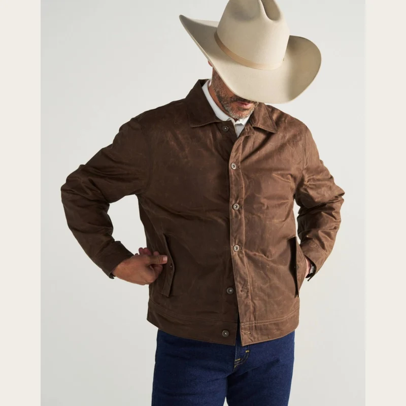 Men's Buckaroo Waxed Canvas Trucker Jacket