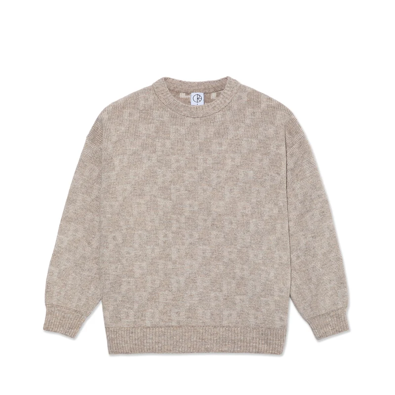 Polar Skate Co George Sweater P Pattern Sand