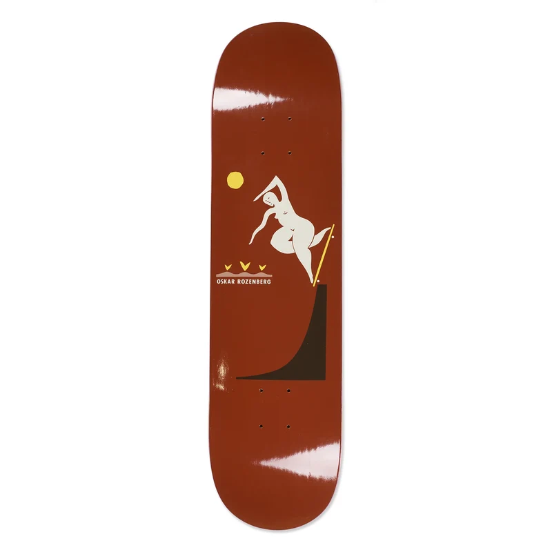 Polar Skate Co Oskar Rozenberg Bs Noseblunt Burnt Red deck