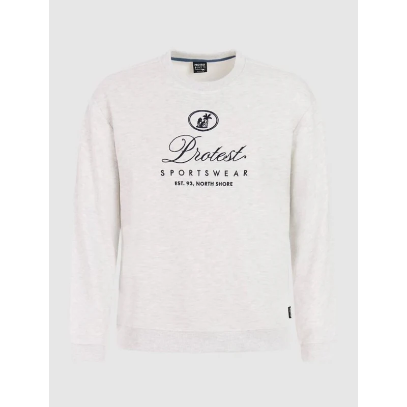 Protest Pidley M white melange Herren Sweatshirt