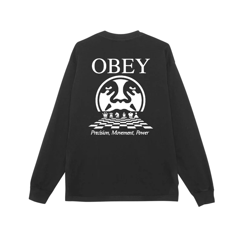 Obey precision pigment heavyweight classic long sleeve tee