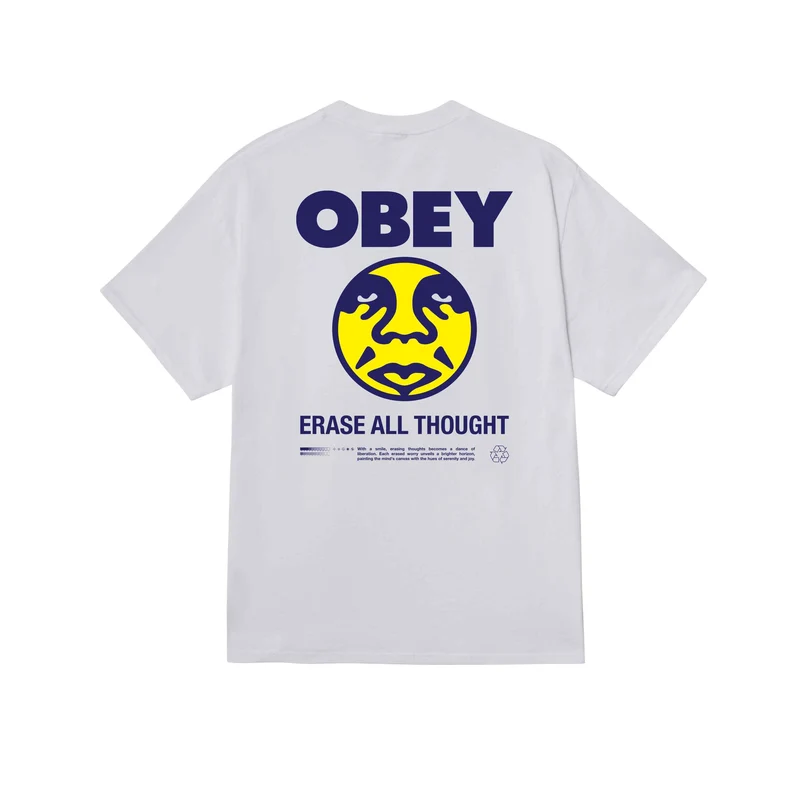 Obey erase all thought white classic tee