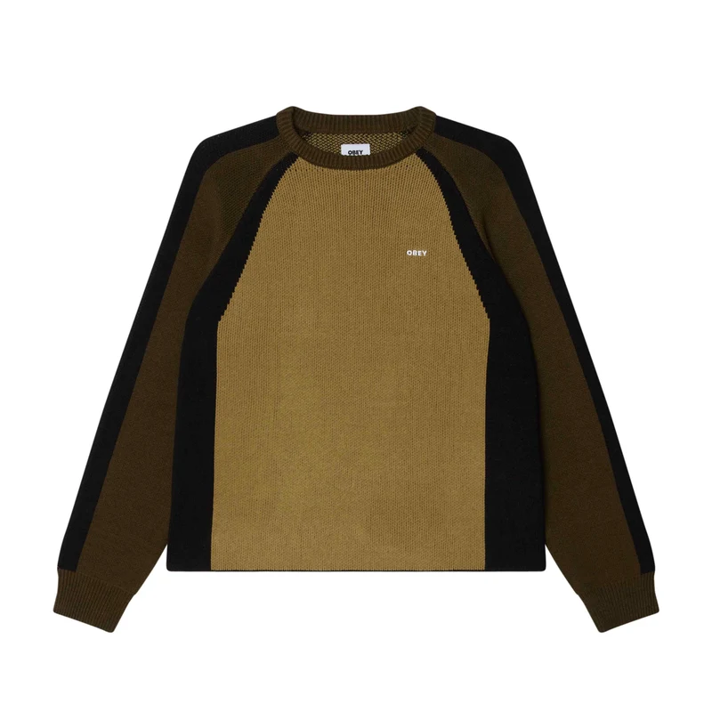 Obey Raglan crew neck sweater