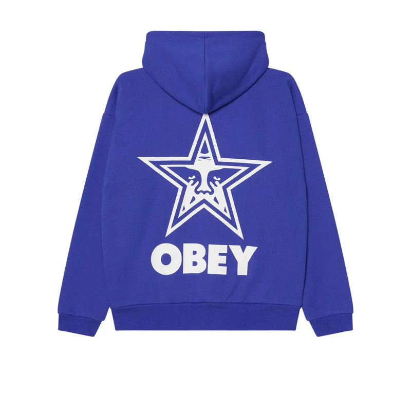 Obey Bold star extra heavy hood dazzling blue
