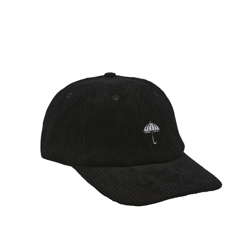 Hélas Caps Classic Corduroy Cap Black