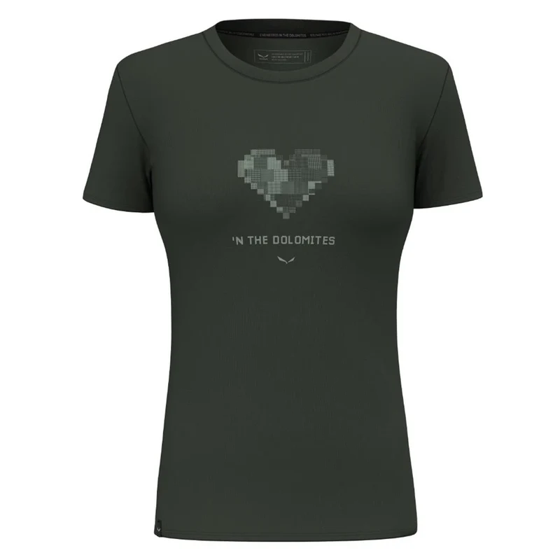 Salewa Pure Heart Dry'Ton T-Shirt Damen dark olive