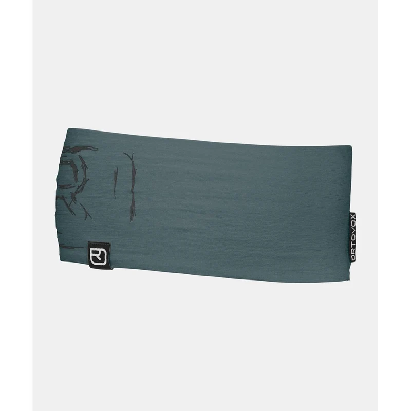 ORTOVOX 120 TEC LOGO HEADBAND - dark arctic grey