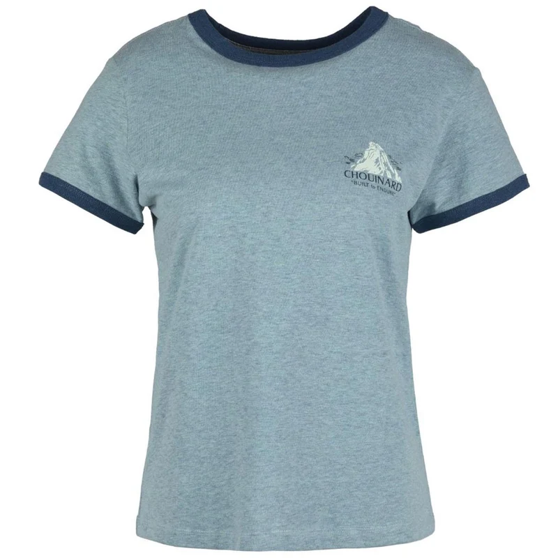Patagonia W Chouinard Crest Ringer Responsibili-Tee thermal blue Damen T-Shirt