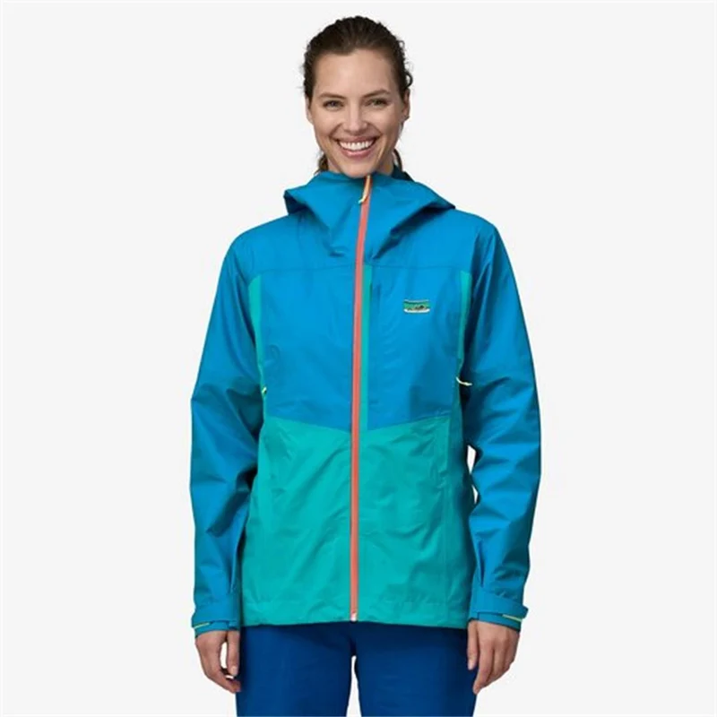 Patagonia Damen Boulder Fork Regenjacke Subtidal Blue