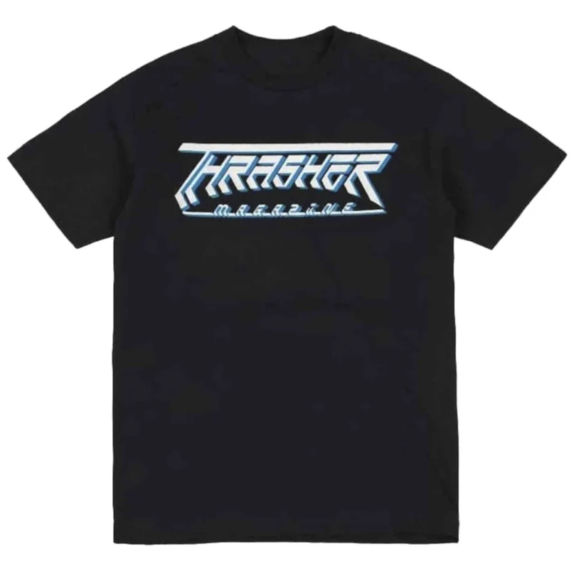 THRASHER FUTURE LOGO T-SHIRT BLACK
