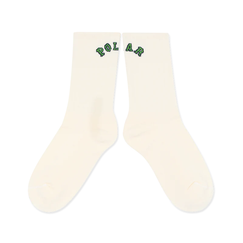 Polar Skate Co Large Ribs Socks College Logo