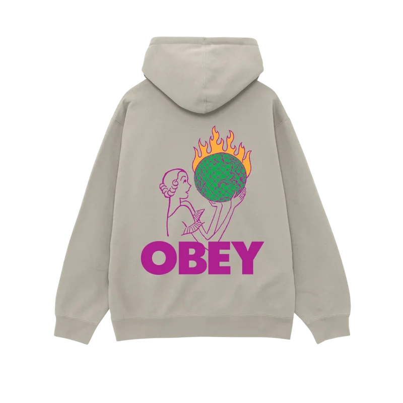 Obey world in flames premium hood