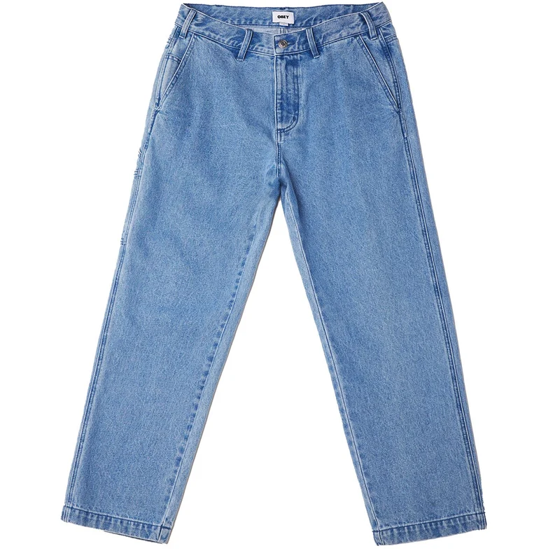 Obey Hardwork Carpenter Denim Pants Light Indigo