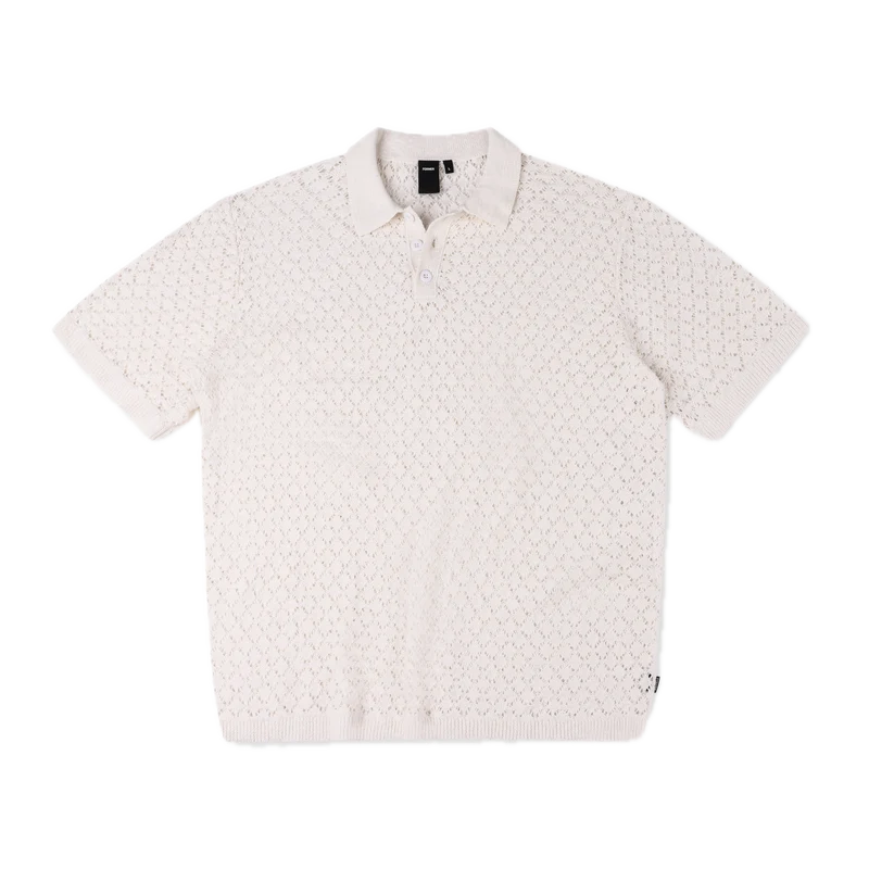 Former AG Crochet Knit Polo