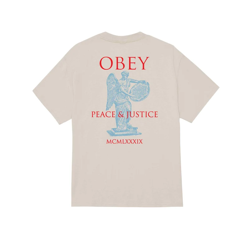 Obey peace and justice statue clasic tee