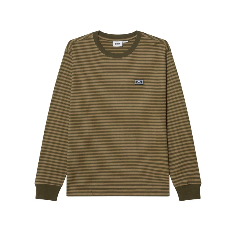 Obey Established works eyes stripe longsleeve