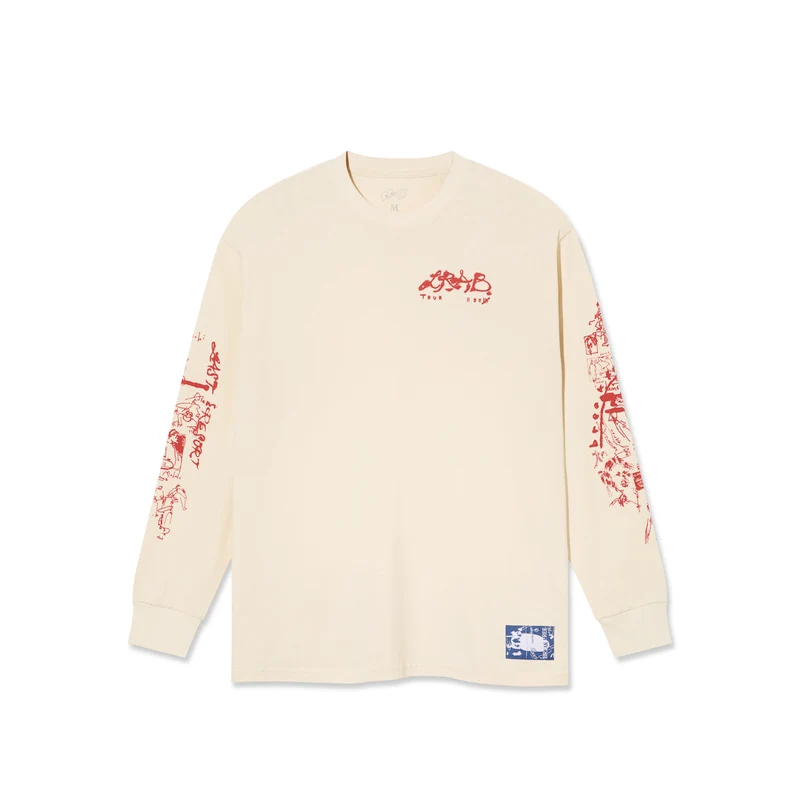 Last Resort Ab Tour LS Tee Natural White