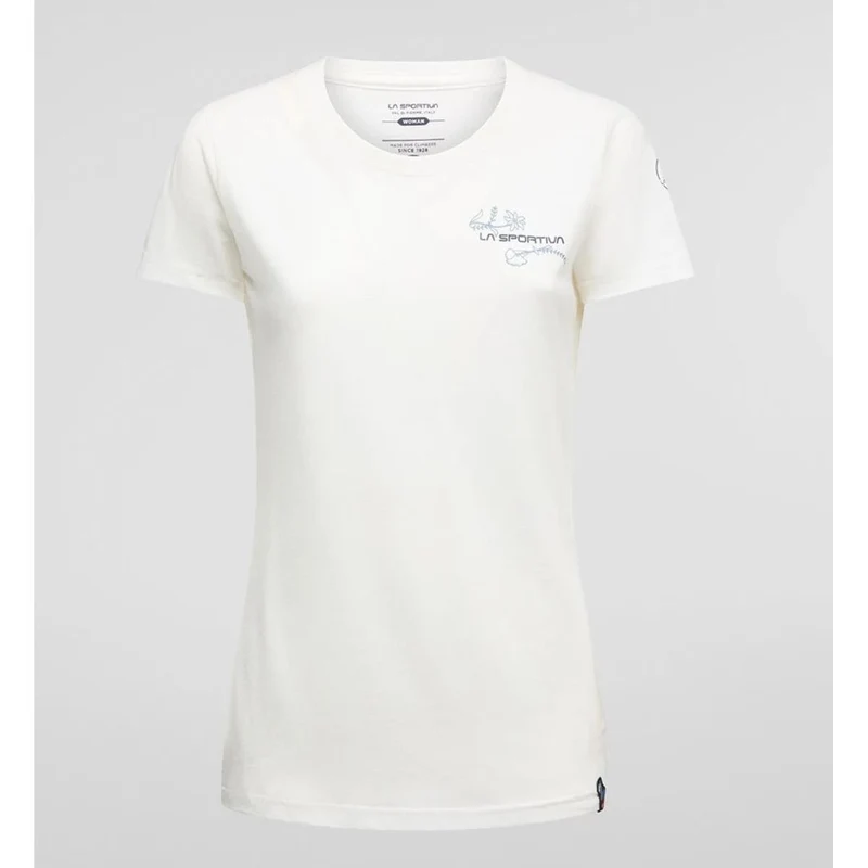 La Sportiva Climb Flower T-Shirt Damen chalk/limestone
