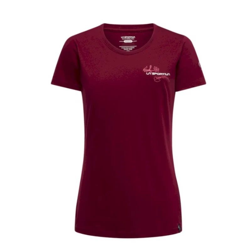 La Sportiva Climb Flower T-Shirt W redwood/azalea