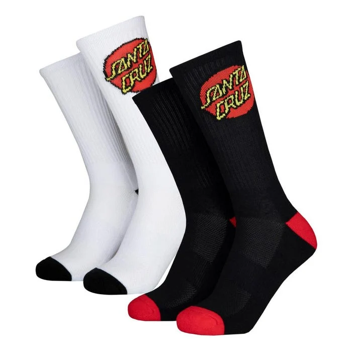 Santa Cruz Youth Classic Dot Socks (2 PK)