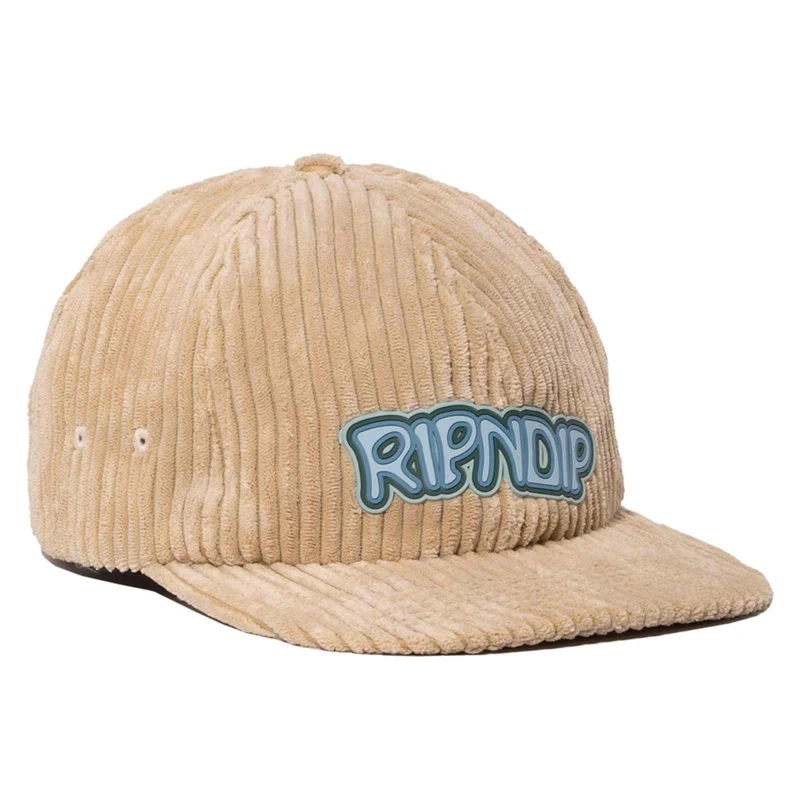 Intertwined 6 Panel Corduroy Strapback