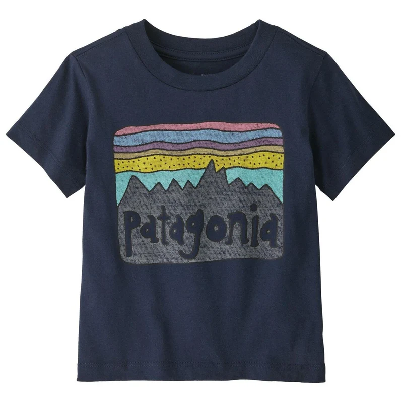 Patagonia Baby Fitz Roy Skies T-Shirt New Navy