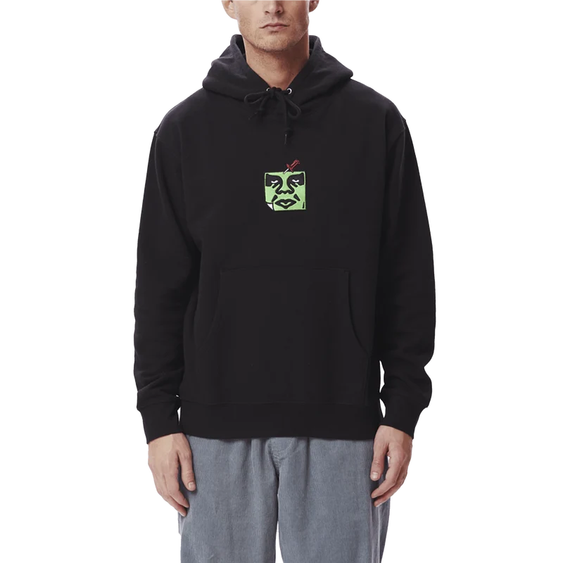 Pin face hoodie