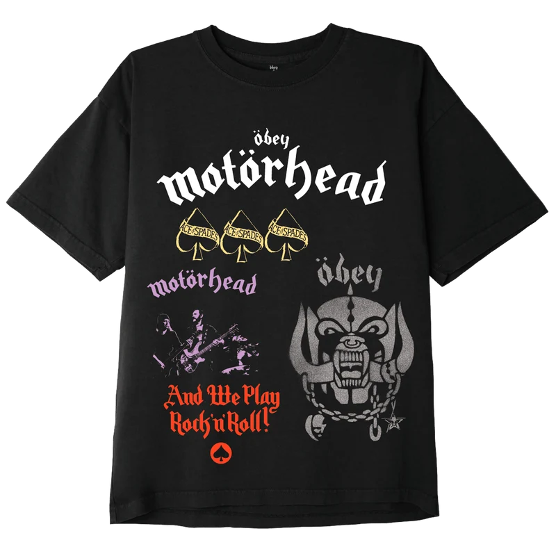 Obey - motorhead test print t-shirt
