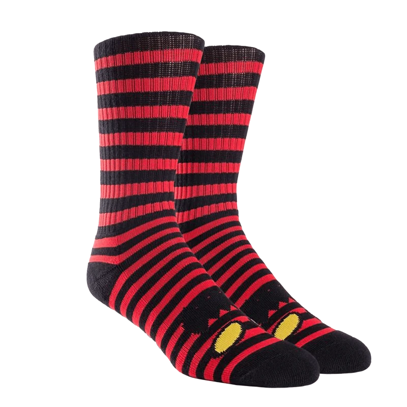 Toy Machine Monster Face Mini Stripes Crew Socks