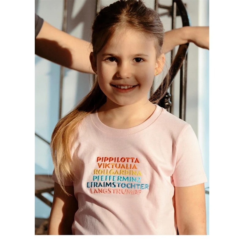 Bavarian Caps T-Shirt "Pippilotta Viktualia" - pink
