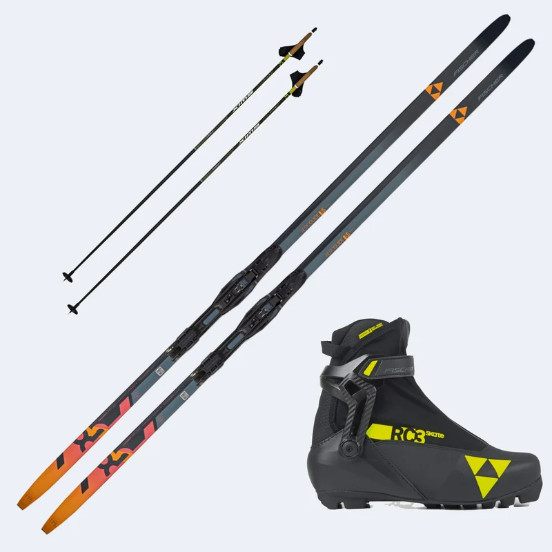 2027 Fischer Aeroguide Skate 85 Skis with Fischer RC3 Skate Boots and Poles