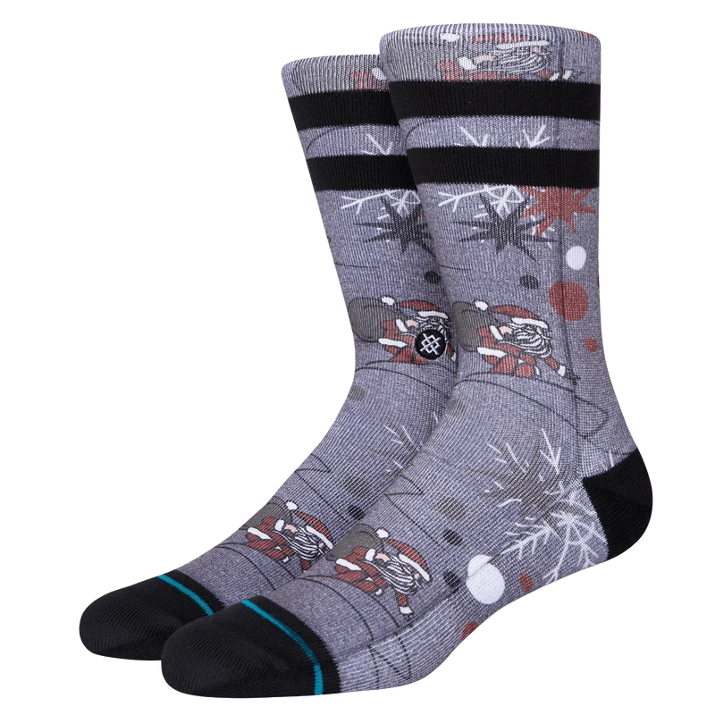 SHREDDING SANTA CREW SOCK