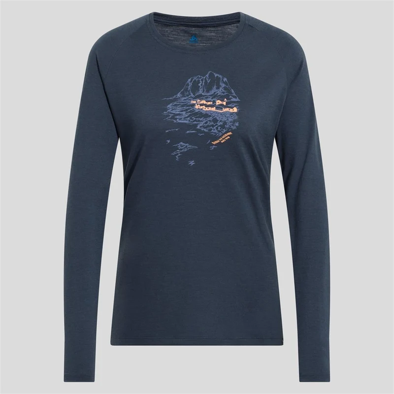 ODLO Ascent 365 Merino 200 Langarmshirt india ink