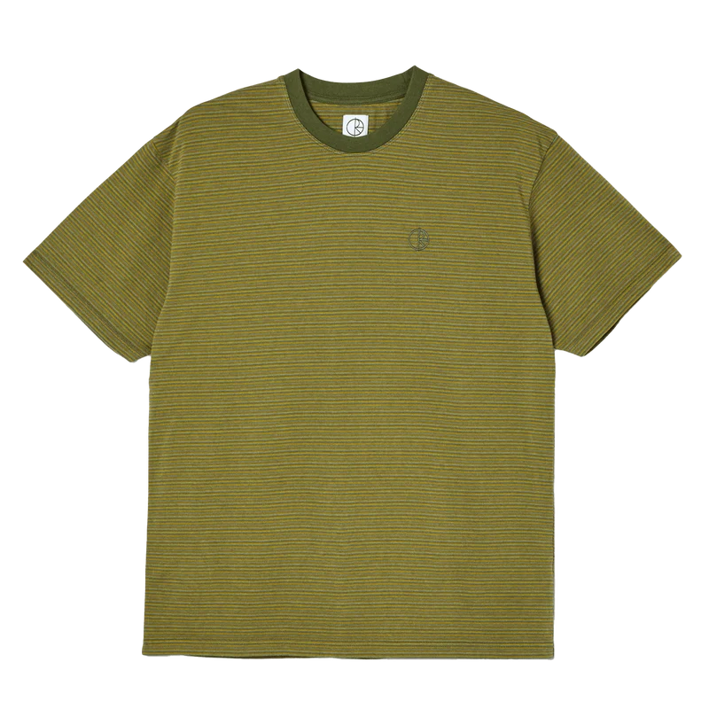 Polar Dizzy Stripe T-shirt Army Green