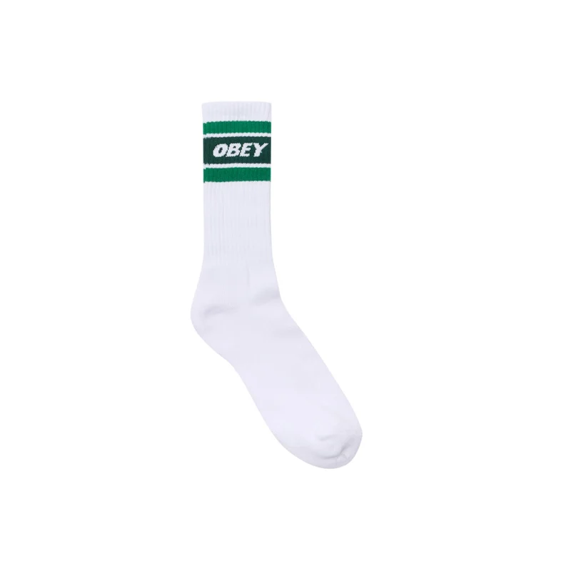 Obey Cooper II Socks White green