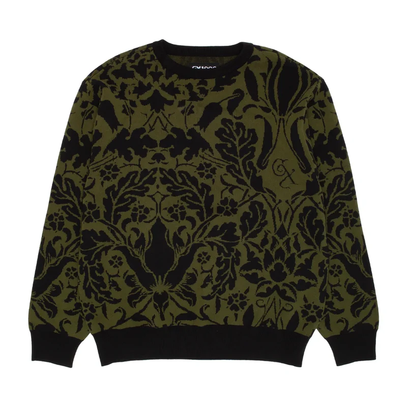 GX1000 Jacquard Knit Floral Sweater