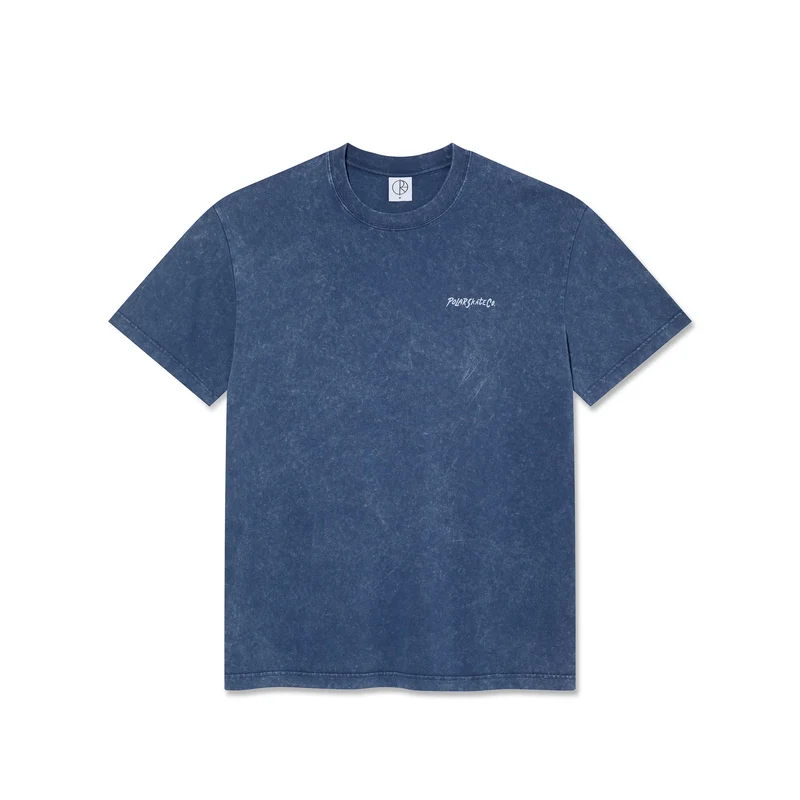 Polar Skate Co Acid Tee Surf Logo Dark Blue