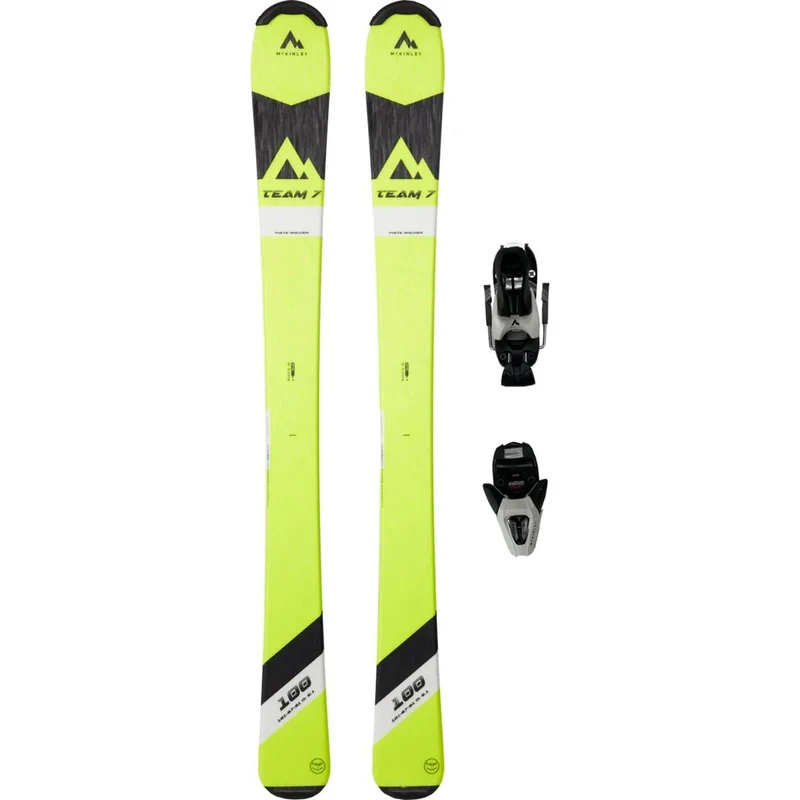 McKinley Kinder Ski Set Team 7 yellow 2025 2026 inklusive Bindung (geschraubt)