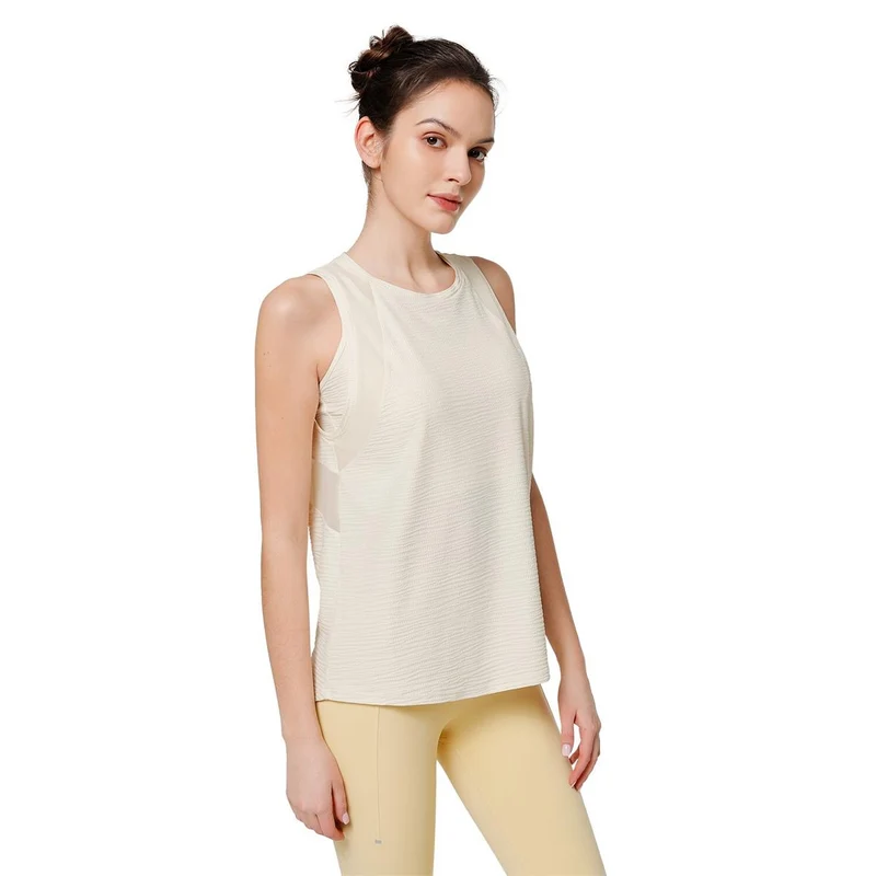 Yvette Damen Tank Top Sun Off White