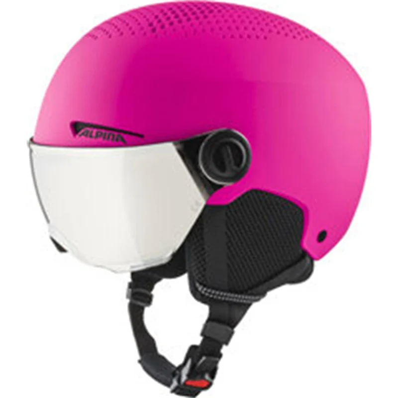 Alpina Kinder Zupo Visor Q-Lite, Skihelm pink matt