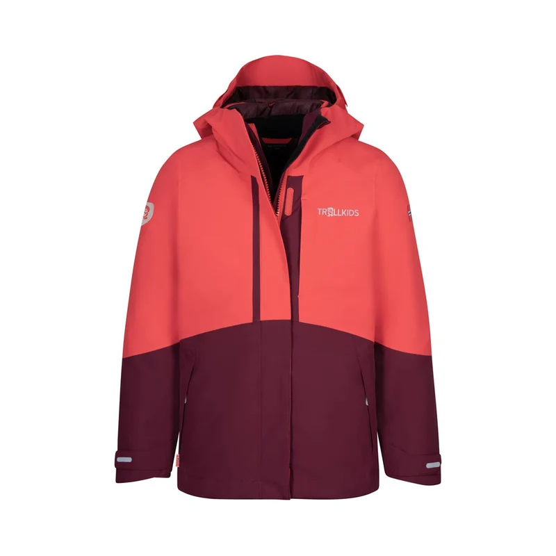 Trollkids Skanden 3in1 Jacket Girls sweet cherry/redwood