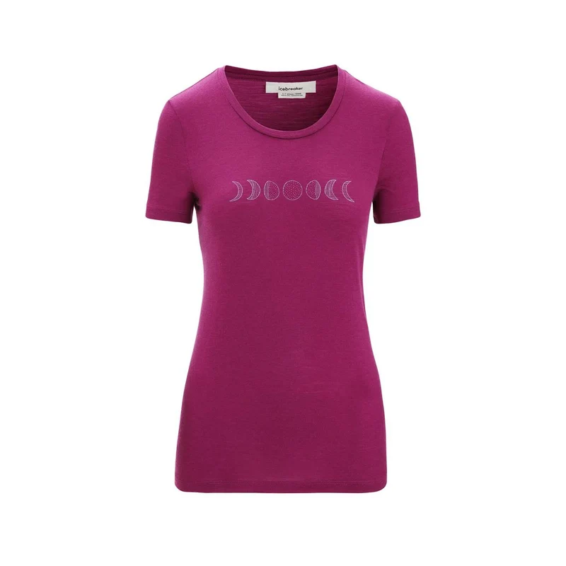 Icebreaker W Tech Lite II SS Tee Moon Phase go berry Damen T-Shirt