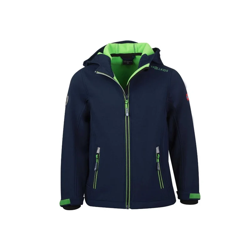 Kinder Trollfjord Jacke Navy/Light green