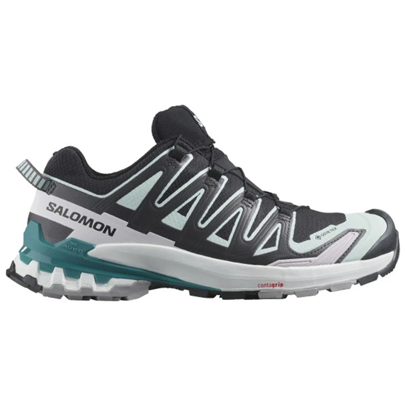 Salomon Trailrunning Schuh Damen XA Pro 3D V9 GTX Black/ Bleached Aqua/ Harbor Blue