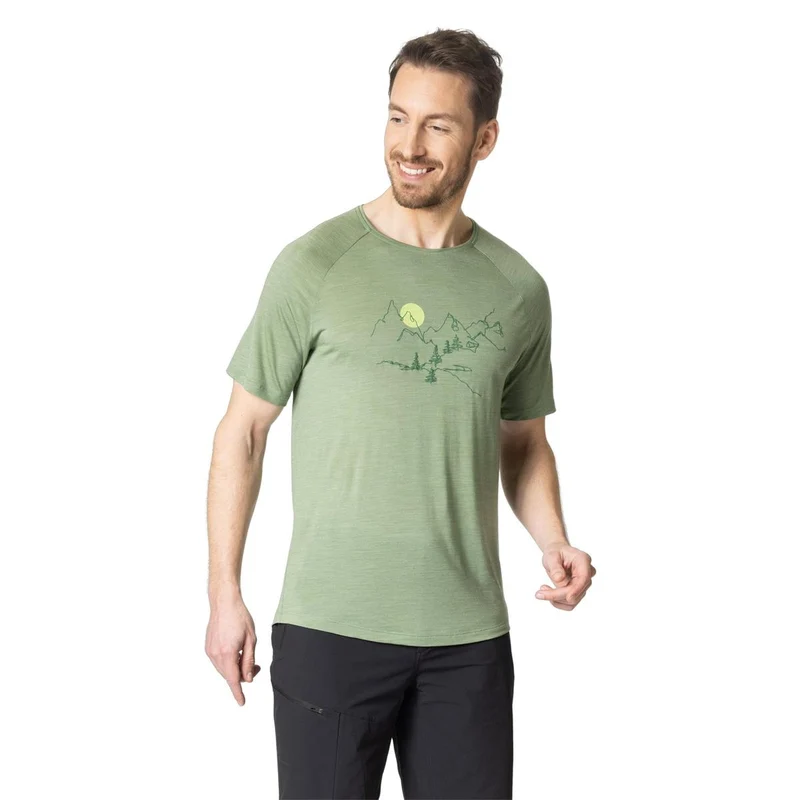 Odlo Ascent Performance Wool S/S Land loden frost melan