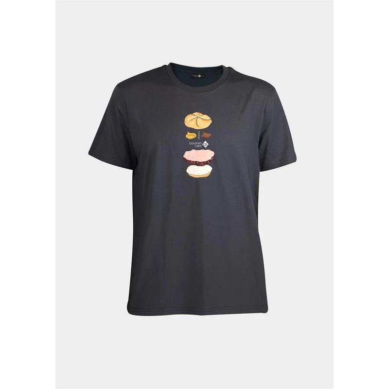 Bavarian Caps T-Shirt "Bavarian Burger" anthrazit