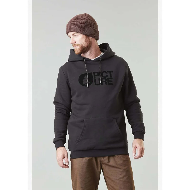 Picture Basement Flock Hoodie black